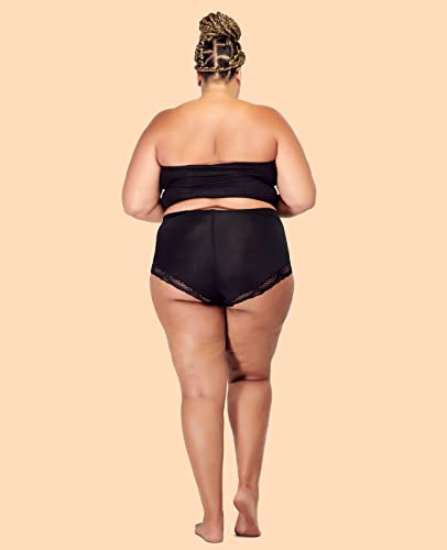 Barbra Lingerie Womens Briefs Underwear Tummy Control Panties S-Plus Size 4 Pack Girdle Panty - size: 4X-Large Plus