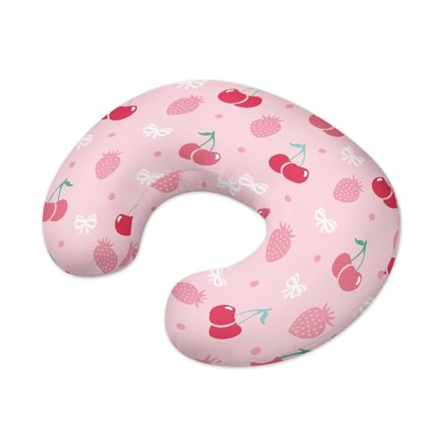 Cherry Nursing Pillow Cover, Chic Nursing Pillow Case for Mon Breast Friend Compatible with Popular Nursing Pillows for Breastfeeding and Newborns - color: Cherry, size: 1 pack