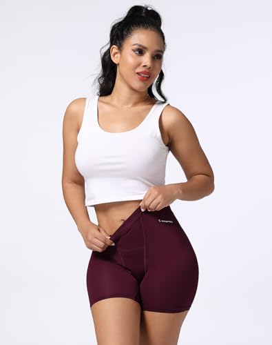 INNERSY Women's High Waisted Period Underwear Boy Shorts 3-Pack - color: Vintage, size: Medium