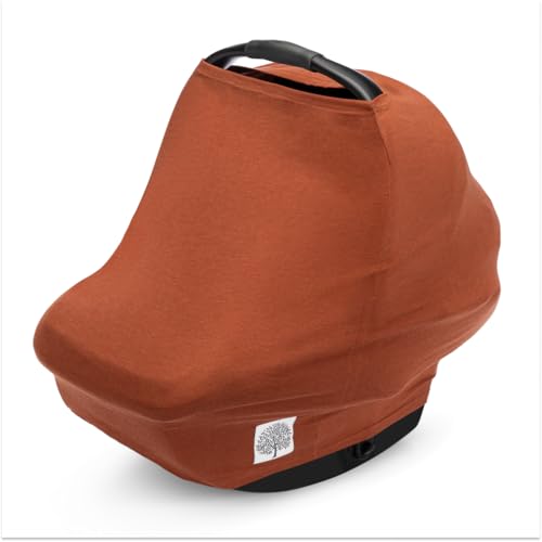 Parker Baby Co. Multi-Use Cover - Carseat Cover, Nursing Cover - Clay - color: Clay