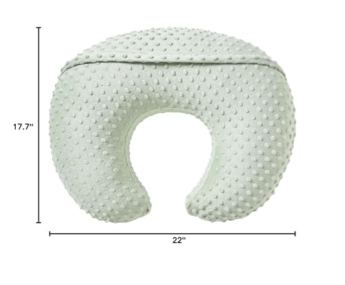 Nursing Pillow and Body Positioner with Premium Slipcover - color: Bay Green
