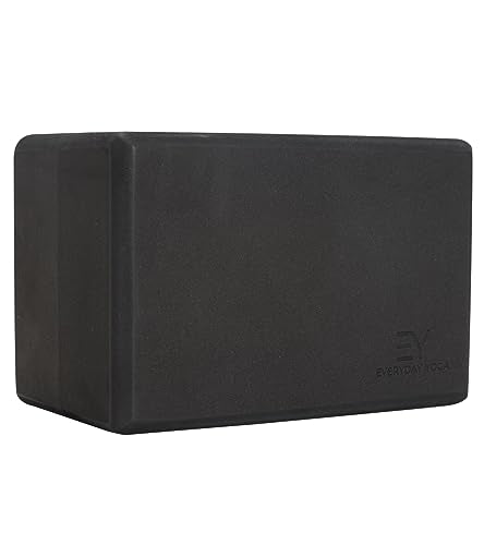 Everyday Yoga Premium Foam Block, 3in/4in/5in Thick, Multi Colors, 1 Block - color: Black, size: 5 Inch Thick