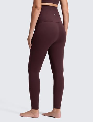 CRZ YOGA Maternity Extra Long Leggings 30'' - color: Ripe Plum, size: Small