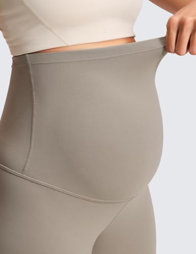 CRZ YOGA Maternity Leggings 25" - color: Warm Ash Grey, size: X-Small