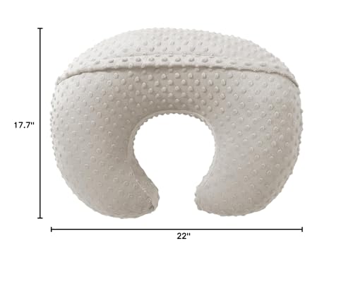 Nursing Pillow and Body Positioner with Premium Slipcover - color: Sand