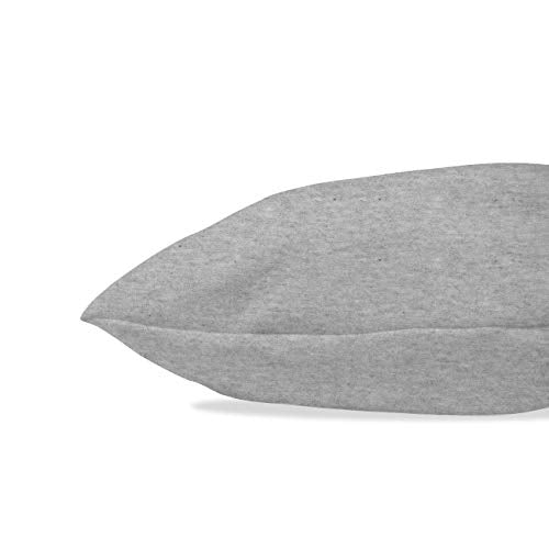Betty Dain Stretch Jersey Universal Pillowcases, 2 Pack, Heather Gray - color: Heather Gray