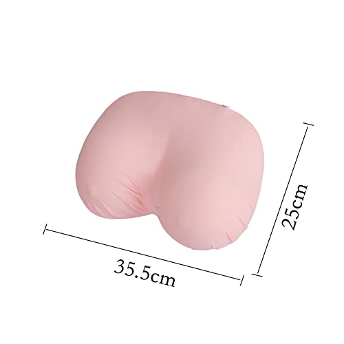 ITODA Boobs Breasts Pillow Cushion Funny Throw Pillow Home Bedroom Decor Cushion Soft Sleep 3D Creative Breast Shape Sleeping Backrest with Washable Removable Cover - color: Pink