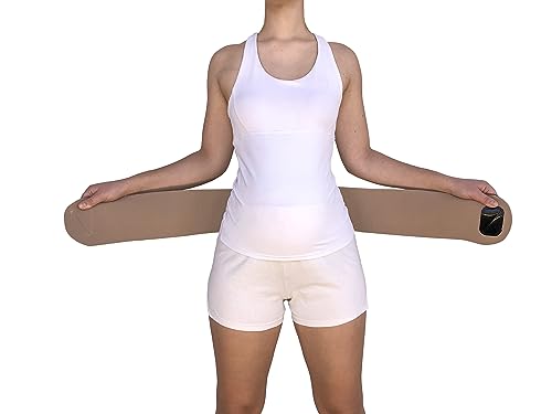 CABEA Flip-It Reversible Black and Beige Pelvic Support Belt a Belly Band for Men Women Pregnancy Postpartum Everyday - size: Medium