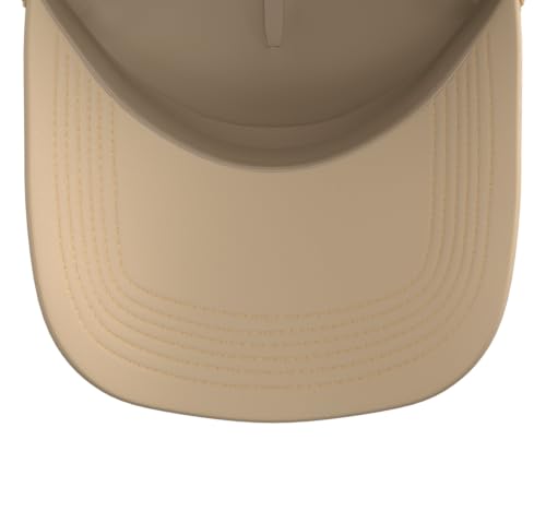 My Humpin' Put the Bump-in Dad Father to Be Baby Shower Trucker Hat with Adjustable Mesh Back - color: Khaki