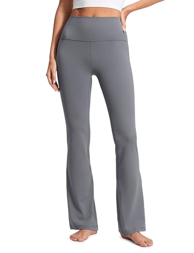CRZ YOGA Butterluxe Flare Leggings 29"/30.5"/32"/33.5" - color: Solar Grey, size: X-Large