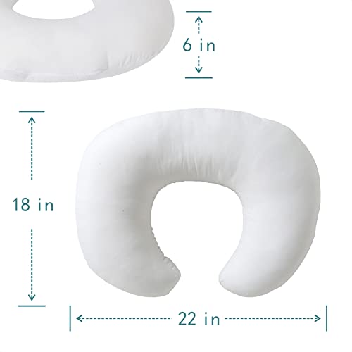 Nursing Pillow and Positioner, Breastfeeding, Bottle Feeding - color: Naked Pillow