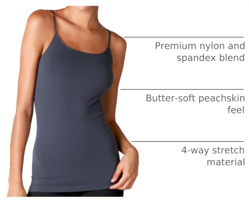 NIKIBIKI Women Seamless Basic Camisole, Made in U.S.A - color: Ink Blue