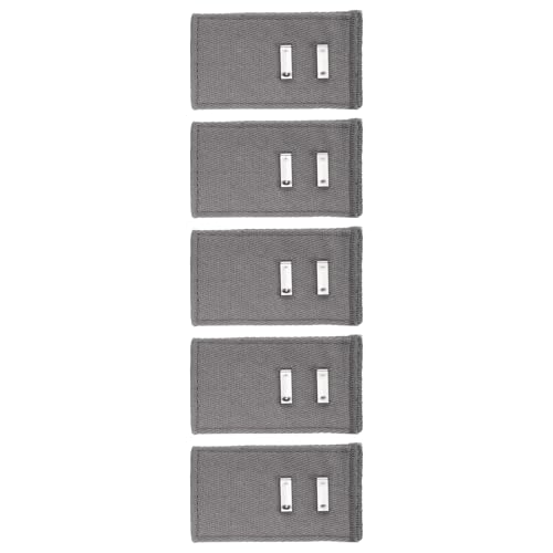 MECCANIXITY 5pcs Dark Gray Pants Waist Button Extenders for Women Men 2" - color: Dark Gray, size: 2"