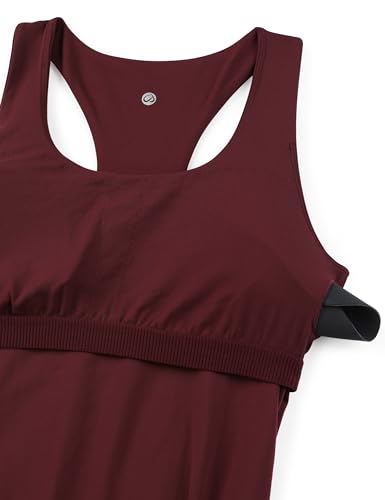 CRZ YOGA Maternity Racerback Tank Tops - color: Red Merlot, size: X-Small