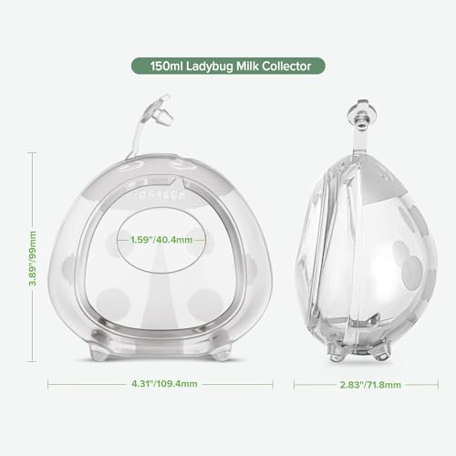 haakaa Ladybug Breast Milk Collector Milk Catchers 2.5oz/75ml,2PCS - size: 2 Count (Pack of 1)