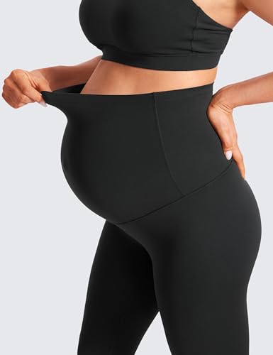CRZ YOGA Maternity Capris Leggings 21" - color: Black, size: XX-Small