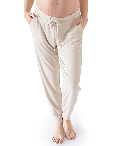 Kindred Bravely Everyday Maternity Lounge Jogger Pants for Postpartum - color: Oatmeal Heather, size: X-Small