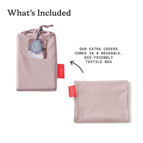 bbhugme Pregnancy Pillow Cover, Dusty Pink - color: Dusty Pink