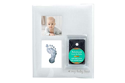 Kate & Milo First Year Baby Memory Book with Ink Pad, Gray