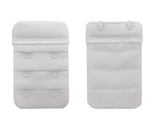Tamlien Bra Extender 2 Hook/3 Hook/4 Hook/5 Hook, Soft and Comfortable Bra Extension - color: Bra Extender 2 Hooks-white