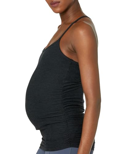 Beyond Yoga Women's Spacedye Keep Your Cool Maternity Slim Racerback Tank - color: Darkest Night, size: Small