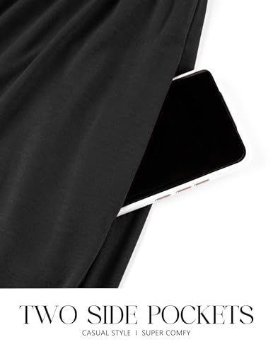 CzzzyL Womens Nursing Midi Dress Breastfeeding Sleeveless Tiered Pockets - color: Black, size: Small