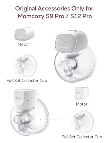 Momcozy S9/S12 Pro Replacement Accessories, S-Full Set Collector 24mm, 1 PC - size: 24mm Single Seal Full Cup Set-1