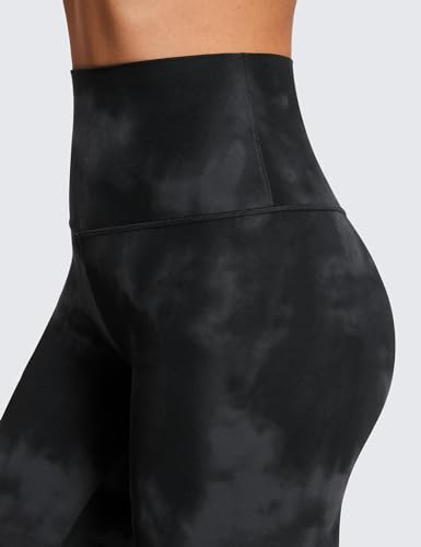 CRZ YOGA Butterluxe Biker Shorts 8" - color: Black Tie Dye, size: Medium