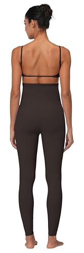 Sunzel Maternity Leggings, Over Belly Pregnancy Yoga Pants, Buttery Soft - color: 28" Seal Brown, size: Medium