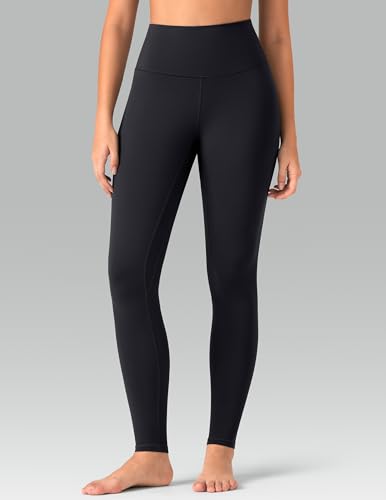 Colorfulkoala Women's Buttery Soft High Waisted Yoga Pants Full-Length Leggings - color: Black, size: Medium