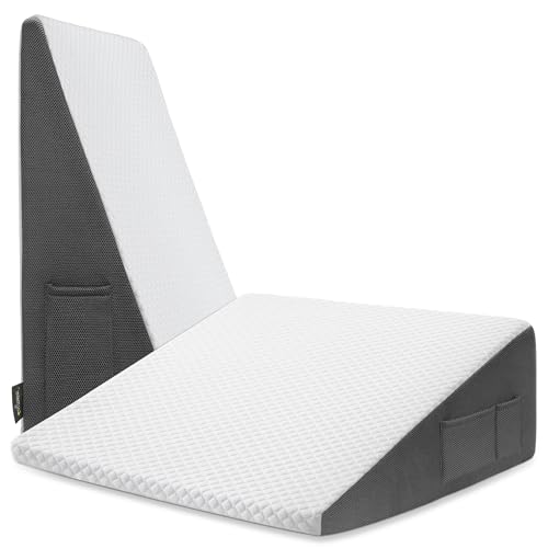 Cozymaker 10-inch Bed Wedge Pillow for Sleeping Back Support Pain Relief - size: Triangle Wedge 24*24*10 inch