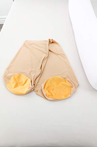 Microbead Body Pillow, Side Sleeping & Pregnancy, 48x8 in, Barely Beige - color: Barely Beige, size: Pillow & Cover