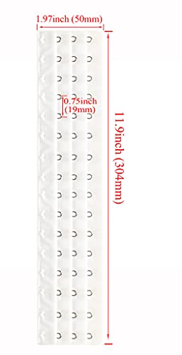 Corset Bra Extender Hook 3/4 Inch Spacing - color: 4pcs:16hook/White&black