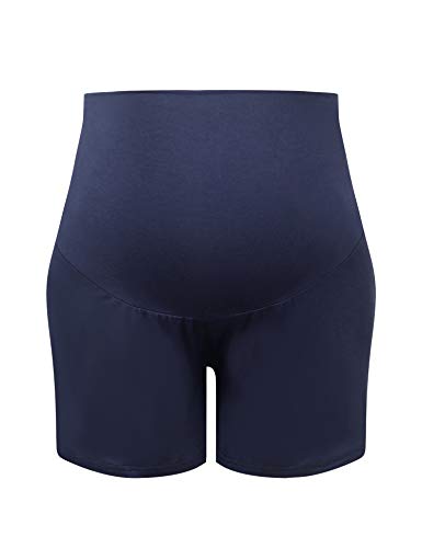 Joyaria Women's Maternity Shorts Pajama Sleep Lounge Pregnancy Sleepwear - color: Navy Blue, size: Medium