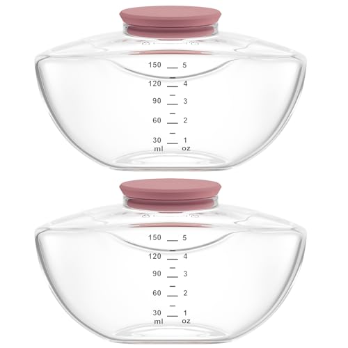 2 Pack Breastmilk Pump Storage Bottles Compatible with Momcozy Upgraded M9, Breast Milk Container, Breastfeeding Essentials, Not Original Mom Cozy Parts - size: 2PCS Full Sets