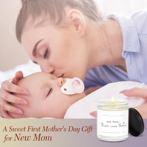 New Mom Gifts, Postpartum Gift for Moms, Gift for New Moms After Birth, New Parents Gifts for Couple, First Time Mom to Be - Lavender Scented Candle 7oz - color: New Moms & Dads