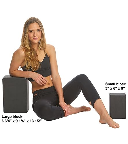 Everyday Yoga Premium Foam Block, 3in/4in/5in Thick, Multi Colors, 1 Block - color: Black, size: 6.75 Inch Thick