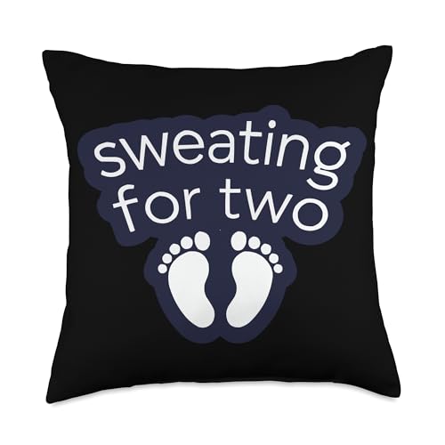 Prenatal Yoga Namaste Meditation Maternity Workout Pregnancy Throw Pillow - size: 18x18