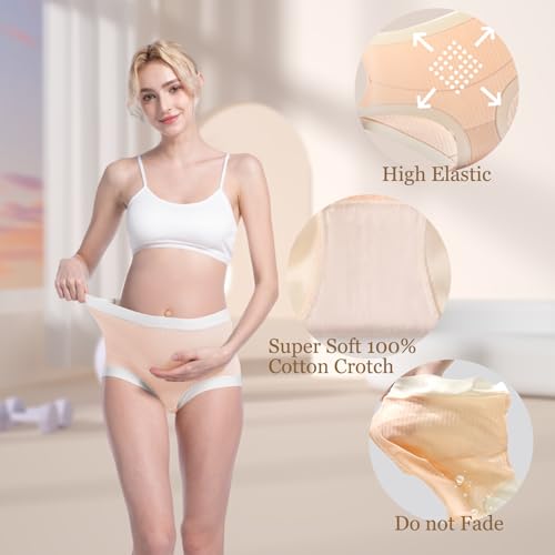 Cotton Maternity Underwear for Women High Waist 7 Pack - size: XX-Large