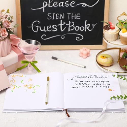 So Little So Loved Baby Shower Guest Book Decorations with 2 Marker - style: So Little So Loved