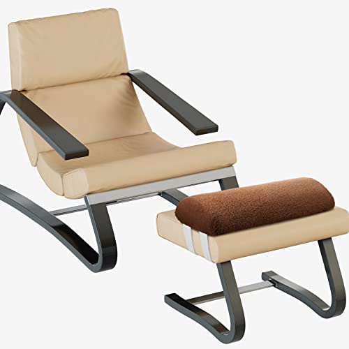 Wesiti Recliner Leg Rest Cushion Footrest Pillow Elevate Feet, Brown - color: Brown