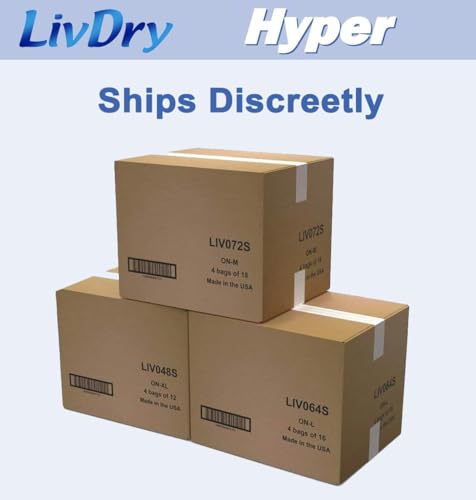 LivDry Incontinence Pad Insert for Men and Women | Extra Absorbency with Odor Control (Hyper 2800 (64 Count)) - style: Hyper 2800 (64 Count)