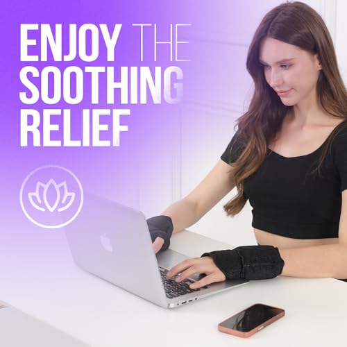 Wrist Ice Pack Wrap - 2 Pack Reusable Hot Cold Therapy Wrist Ice Pack for Carpal Tunnel Relief, Adjustable Wrist Ice Wrap for Swelling, Wrist Pain, Tendonitis & Arthritis Relief - style: 2 Pack Wrist Ice Pack