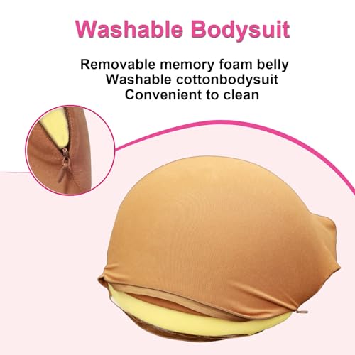 Fake Pregnant Belly Santa Big Belly Props Memory Foam Costume - size: 7-8 Months
