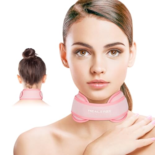Neck Ice Pack Wrap, Reusable Cold/Hot Gel for Neck Pain, Pink - color: Pink