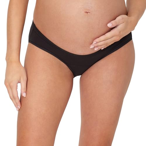 Hanes Women's Maternity Light Leak Hipster Underwear, Under the Belly, Pregnancy & Post Partum Panty, 2-pk - size: Large