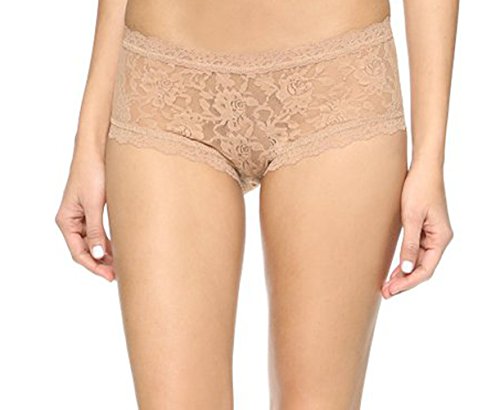hanky panky Women's Signature Lace Boyshorts - color: Chai, size: Small