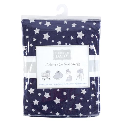 Hudson Baby Unisex Baby Multi-use Car Seat Canopy, Star, One Size - color: Star