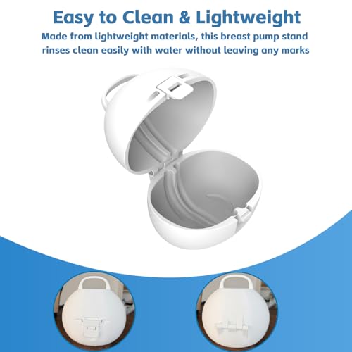 Breast Pump Case Compatible with Eufy S1 Pro, E10 & E20(White) - color: White