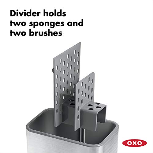OXO Good Grips Stainless Steel Sink Organizer Caddy & Sponge Holder - color: Stainless Steel